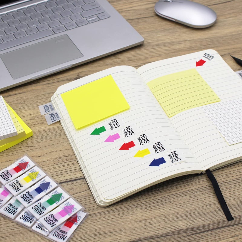 Andoca (12 Pad) Lined Grid Sticky Notes 3x3 Inch  Self-Stick Notes  Easy to Post for School  Office  Notebook  White Color Pads/Pack - Image 4